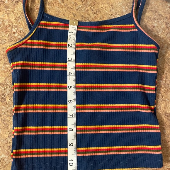 Striped Multicolor Ribbed Tank Top - Picture 5 of 5
